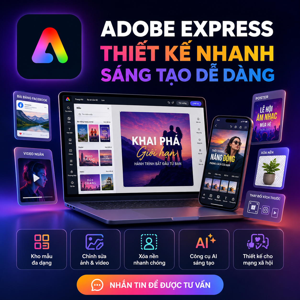 Tài Khoản Adobe Express - Ảnh 2